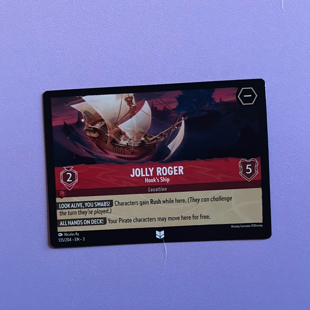 Disney Lorcana Jolly Roger Card